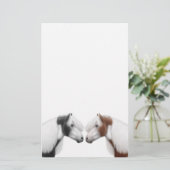 Malen Sie Pferdefreund-Briefpapier Briefpapier (Stehend Vorderseite)