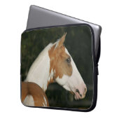 Malen Sie PferdeHeadshot 2 Laptopschutzhülle (Vorderseite Links)