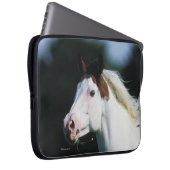Malen Sie PferdeHeadshot 3 Laptopschutzhülle (Vorne Rechts)