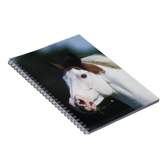 Malen Sie PferdeHeadshot 3 Notizblock (Rechte Seite)