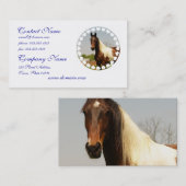 Malen Sie PferdeVisitenkarten Visitenkarte (Vorne/Hinten)