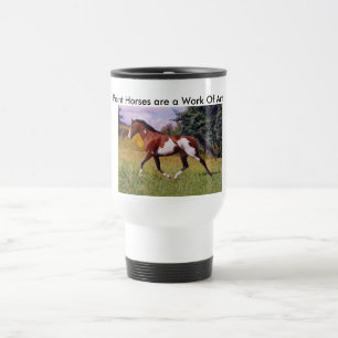 Malen Sie Pferdtrotting Tasse