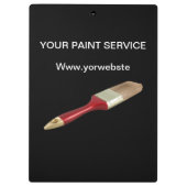 Malen Sie Service-Gewohnheits-Klemmbrett Klemmbrett (Rückseite)