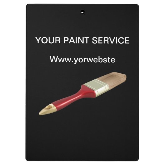 Malen Sie Service-Gewohnheits-Klemmbrett Klemmbrett (Rückseite)