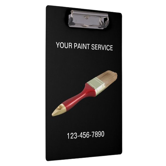 Malen Sie Service-Gewohnheits-Klemmbrett Klemmbrett (Rechts)