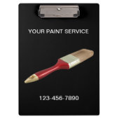 Malen Sie Service-Gewohnheits-Klemmbrett Klemmbrett (Vorderseite)