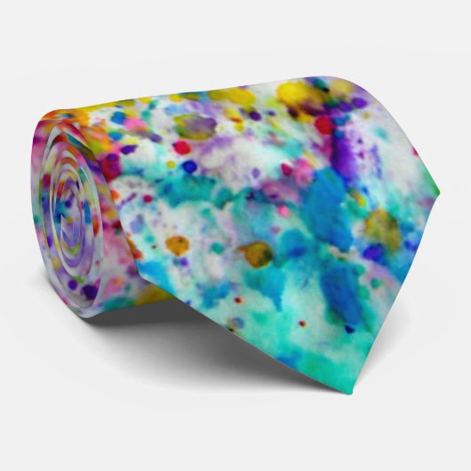 Malen Sie Splattered Krawatte (Gerollt)