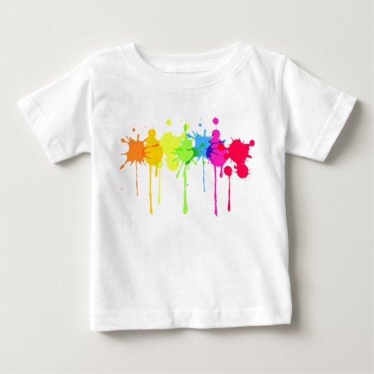 Malen Sie Spritzen-Baby-T - Shirt (Vorderseite)