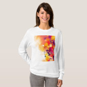 Malen Sie Spritzen-Farben-Spritzer-Entwurf bunt T-Shirt (Vorne ganz)