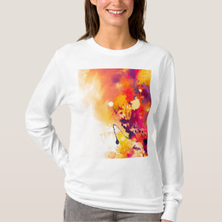 Malen Sie Spritzen-Farben-Spritzer-Entwurf bunt T-Shirt