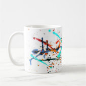 malen Sie Spritzen-Tasse Kaffeetasse (Links)