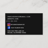 malen Sie Spritzen Visitenkarte (Rückseite)