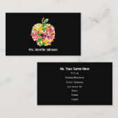 Malen Sie Spritzer-Apple-Lehrer-Geschäfts-Karte Visitenkarte (Vorne/Hinten)