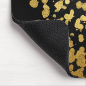 Malen Sie Spritzer im Imitat-Gold und dem Mousepad (Ecke)