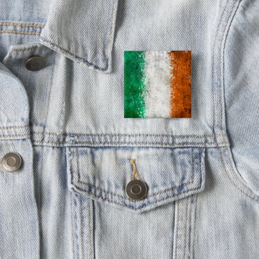 Malen Sie Spritzer-Iren-Flagge Button (Beispiel)