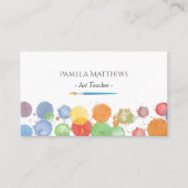 Malen Sie Spritzer-Künstler-Bürsten-Kunstlehrer Visitenkarte (Vorderseite)