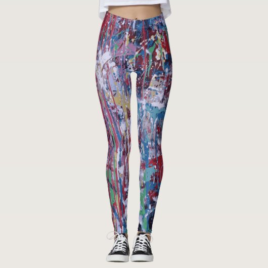 Malen Sie Spritzer-Leggings Leggings (Vorderseite)