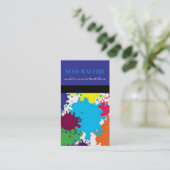 Malen Sie Spritzer Visitenkarte (Stehend Vorderseite)