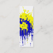 Malen Sie Spritzer-Visitenkarten Mini Visitenkarte (Rückseite)