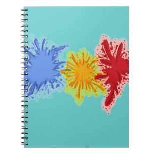 Malen Sie Spritzernotizbuch Notizblock