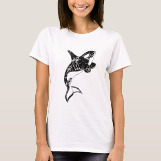 Malen Sie Spritzerorca-Kunst T-Shirt