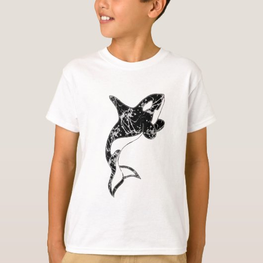 Malen Sie Spritzerorca-Kunst T-Shirt (Vorderseite)