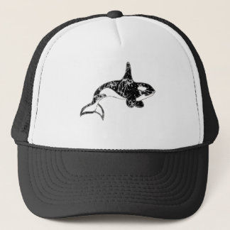 Malen Sie Spritzerorca-Kunst Truckerkappe