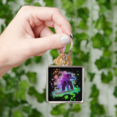 Malen Sie Spritzerregenbogen Schlüsselanhänger (Hand)