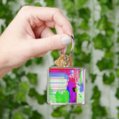 Malen Sie spritzt Schlüsselanhänger (Hand)