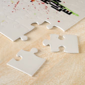 Malen Sie spritzt Textabbildung der Welt Puzzle (Seite)