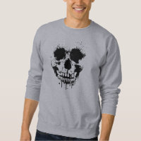 Malen Sie Tropfen-Schädel-Sweatshirt