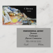 Malen Sie und Bürsten-beruflicher Künstler Visitenkarte (Vorne/Hinten)