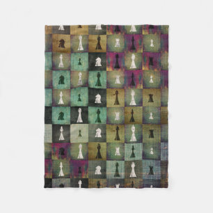 Malen Sie und drucken Sie Schachbrett-und Fleecedecke