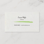 Malen Sie und nippen Sie an Wein-Glas-Kunst-Studio Visitenkarte (Rückseite)