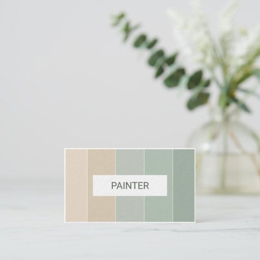 Malen Sie Visitenkarte (Stehend Vorderseite)