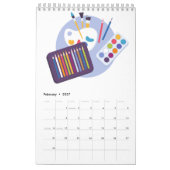 Malen Stufenkalender Kalender (Feb 2027)