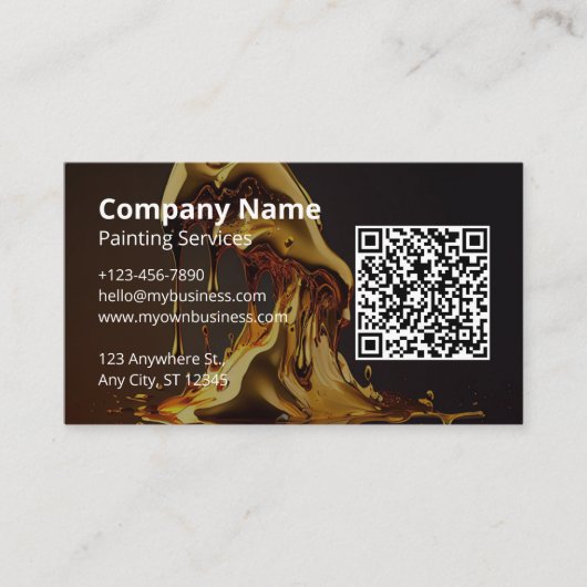 Malen von QR-Code Visitenkarte (Vorderseite)