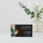 malende abstrakte Geschäftskarte Visitenkarte (Stehend Vorderseite)