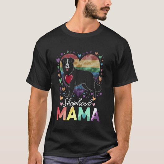 Malende Farben Retriever Mama T-Shirt (Vorderseite)