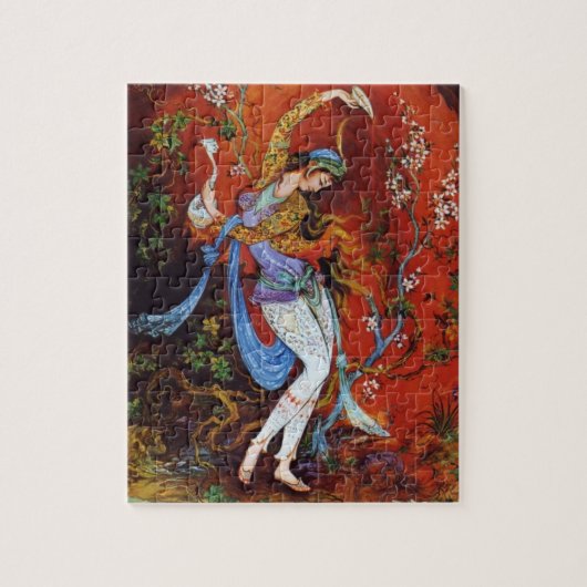 Malender strömender Wein des persischen Mädchens Puzzle (Vertikal)
