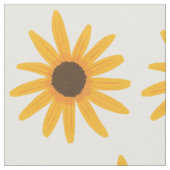 Malendes gelbes Sonnenblume-Gewohnheits-Gewebe Stoff (Nahaufnahme)