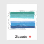 MALENSTUHL - Azurblau Aufkleber (Blatt)