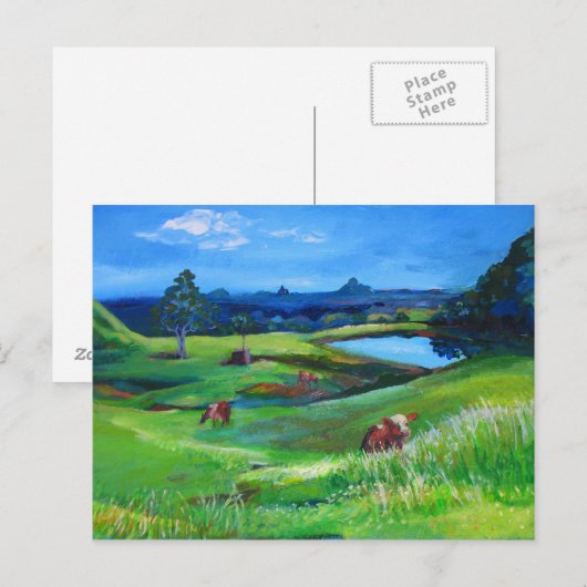 Maleny Views Postkarte (Vorne/Hinten)