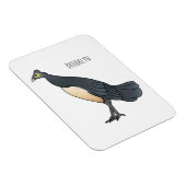 Maleo-Vogel-Cartoon Magnet (Rechte Seite)