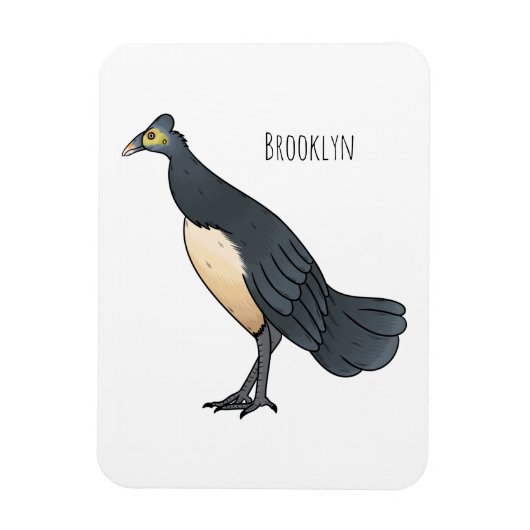 Maleo-Vogel-Cartoon Magnet (Vertikal)