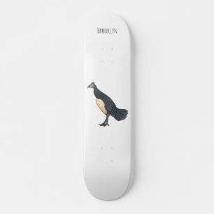 Maleo-Vogel-Cartoon Skateboard