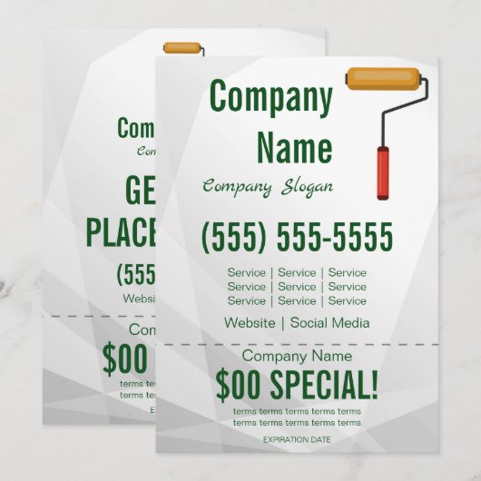 Maler-12x18-Flyer Einladung (Vorne/Hinten)