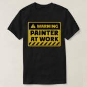 Maler am Arbeitsplatz T-Shirt (Design vorne)