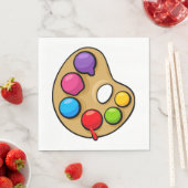 Maler Art Palette Napkins Serviette (Beispiel)