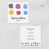 Maler Artist Business Card Quadratische Visitenkarte (Vorne/Hinten)